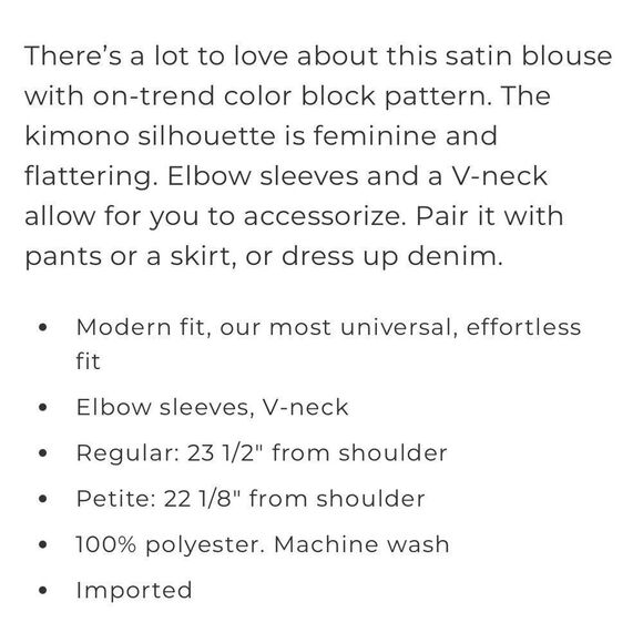 EUC White House Black Market Kimono Sleeve Blouse(size medium) - Picture 4 of 10